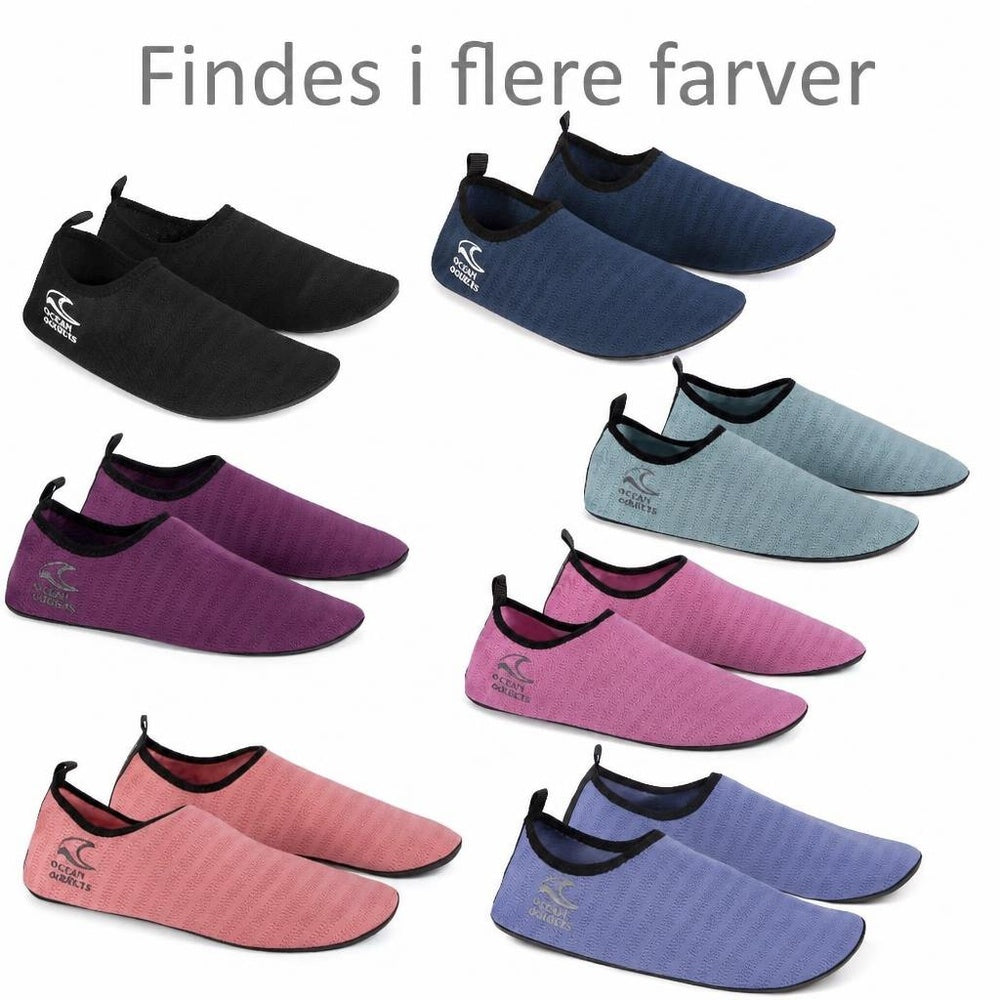 Badskor Ibiza i flera färger med svart kant