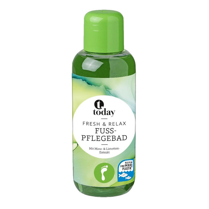 Grøn Today Fresh & Relax fodplejebad med mint- og limeekstrakt