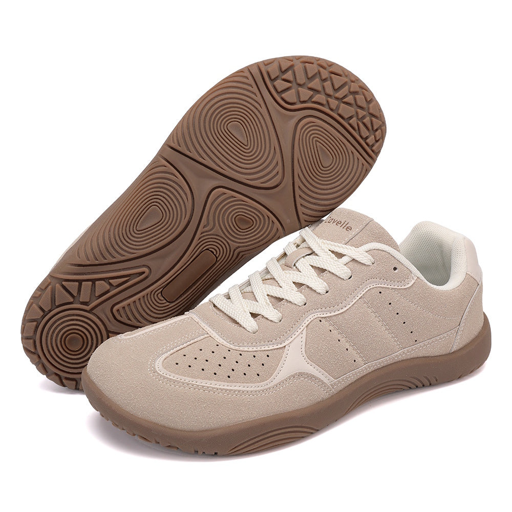Cavelle Fusion Urban barfodssko i sand/beige med fleksibel brun sål