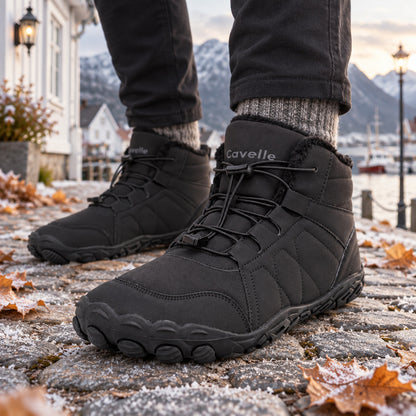 Barfodssko Polar Flex, vandafvisende, forede Sort